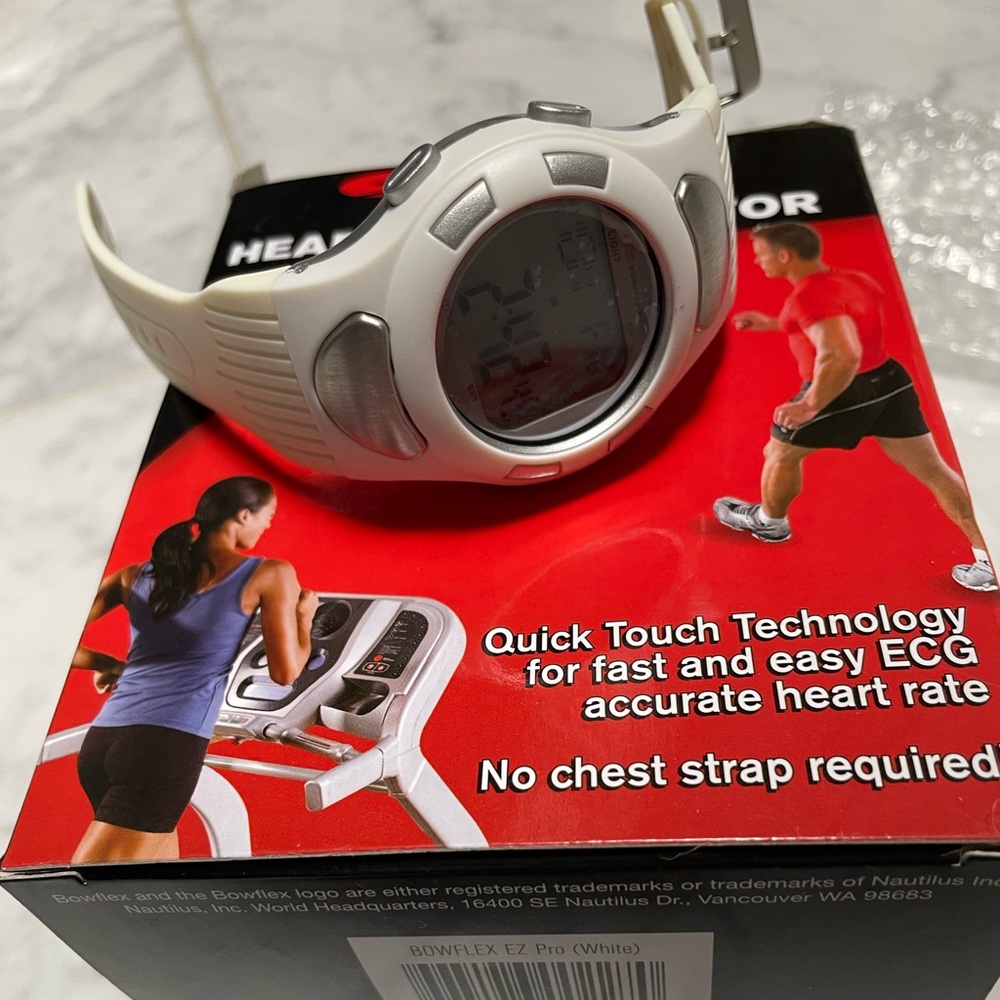 Bowflex Strapless Heart Rate Monitor EZ - New Fitness accessories | Color: White